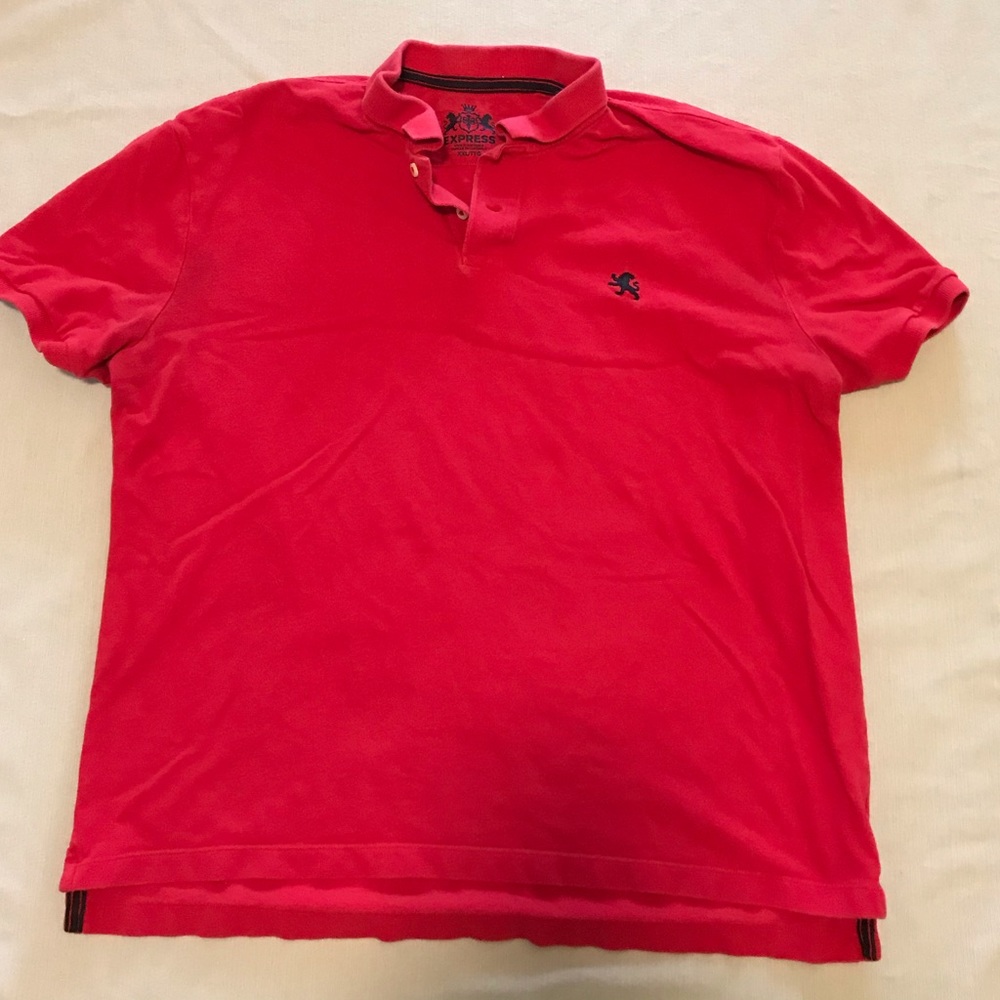 Express 2XL Red Polo Shirt